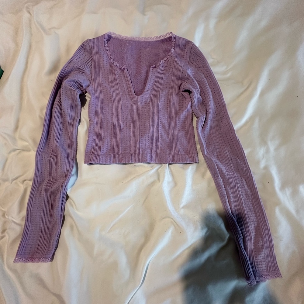 Urban Outfitters Lavender Long Sleeve Top
